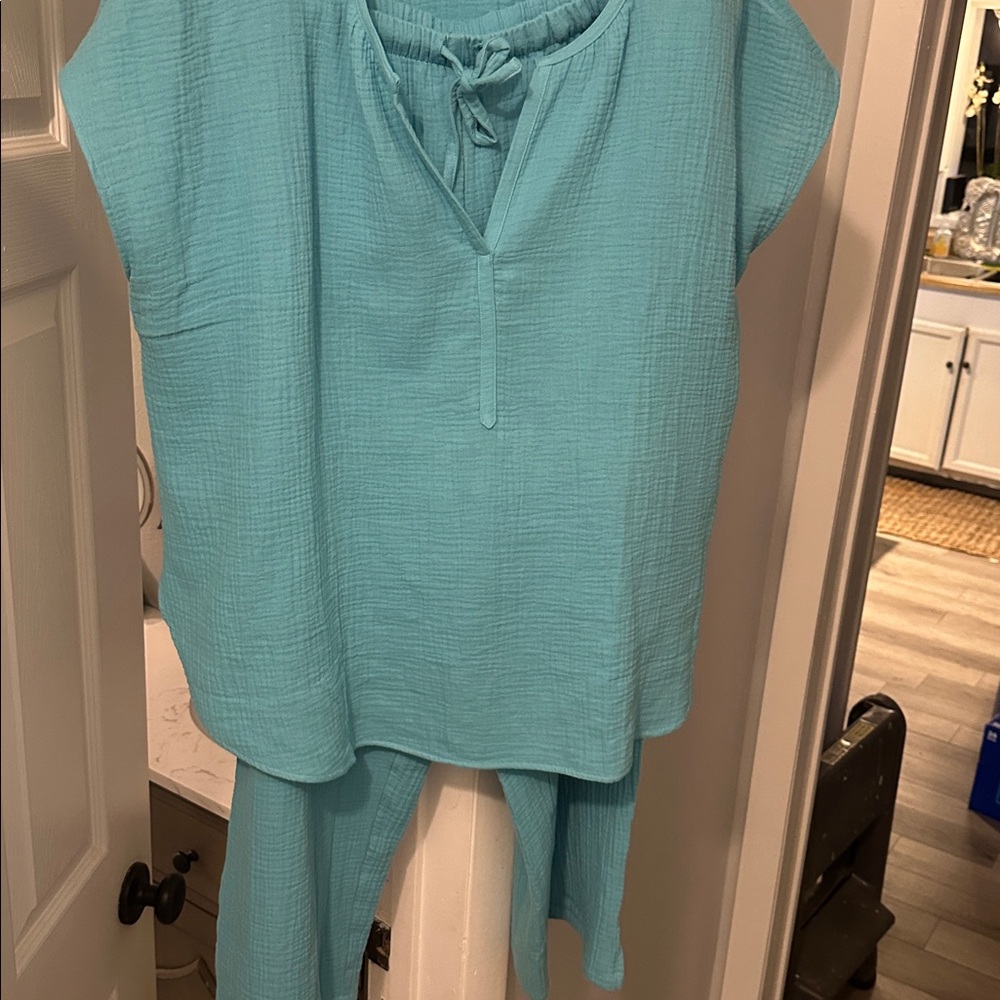 Women's Aqua loungewear Set